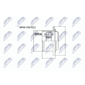 Comprar Juego de articulación, árbol de transmisión de NTY NPW-VW-012 a bajo precio de 50,55 €