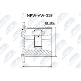 Comprar Juego de articulación, árbol de transmisión de NTY NPW-VW-019 a bajo precio de 62,23 €