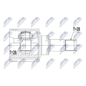 Comprar Juego de articulación, árbol de transmisión de NTY NPW-VW-072 a bajo precio de 43,13 €
