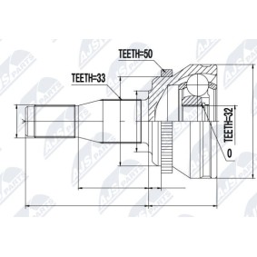 Comprar Juego de articulación, árbol de transmisión de NTY NPZ-CH-004 a bajo precio de 54,40 €