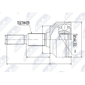 Comprar Juego de articulación, árbol de transmisión de NTY NPZ-CH-012 a bajo precio de 52,78 €
