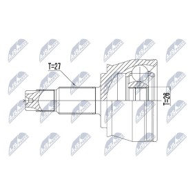 Comprar Juego de articulación, árbol de transmisión de NTY NPZ-CH-030 a bajo precio de 49,36 €