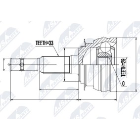Comprar Juego de articulación, árbol de transmisión de NTY NPZ-DW-002 a bajo precio de 36,64 €