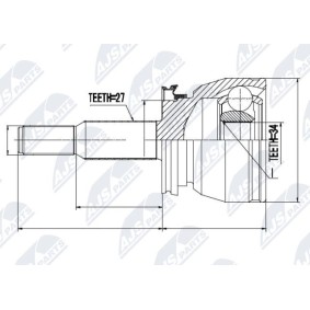 Gelenksatz, Antriebswelle NPZ-FR-002