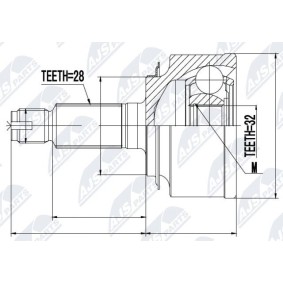 Comprar Juego de articulación, árbol de transmisión de NTY NPZ-HD-044 a bajo precio de 54,82 €