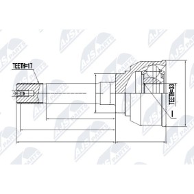 Comprar Juego de articulación, árbol de transmisión de NTY NPZ-IS-007 a bajo precio de 58,13 €