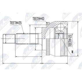 Comprar Juego de articulación, árbol de transmisión de NTY NPZ-MS-052 a bajo precio de 31,80 €
