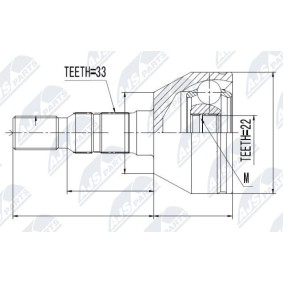 Comprar Juego de articulación, árbol de transmisión de NTY NPZ-PL-026 a bajo precio de 27,95 €