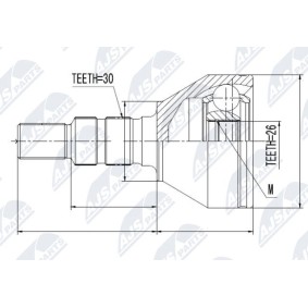 Comprar Juego de articulación, árbol de transmisión de NTY NPZ-PL-028 a bajo precio de 45,61 €