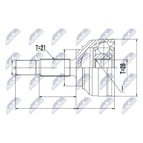 Comprar Juego de articulación, árbol de transmisión de NTY NPZ-RE-054 a bajo precio de 31,23 €
