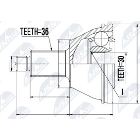 Comprar Juego de articulación, árbol de transmisión de NTY NPZ-SK-002 a bajo precio de 36,76 €