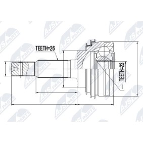 Comprar Juego de articulación, árbol de transmisión de NTY NPZ-TY-000 a bajo precio de 22,03 €