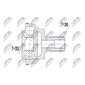 Comprar Juego de articulación, árbol de transmisión de NTY NPZ-VW-043 a bajo precio de 28,99 €