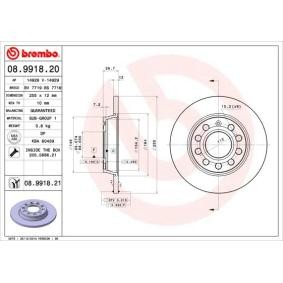 VOLKSWAGEN Bremsscheibe von BREMBO