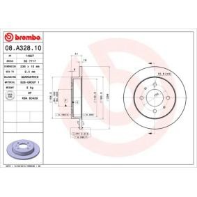 Bremsscheiben von BREMBO für Aeroback Schrägheck (C2_A, C9_L) günstig online kaufen