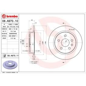 Köp Bromsskiva av BREMBO 08.A970.10 till det låga priset 952,45 kr