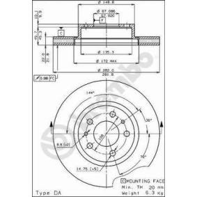 Bremsscheibe 09.4297.10
