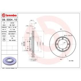 Bremsscheibe 09.5004.10