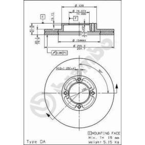 Bremsscheibe 09.5019.10
