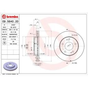 Köp Bromsskiva av BREMBO 09.5640.20 till det låga priset 495,29 kr
