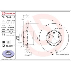 Köp Slavcylinder, koppling av BREMBO E 34 001 till det låga priset 477,78 kr