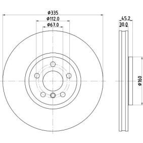 Bremsscheibe 8DD 355 133-111