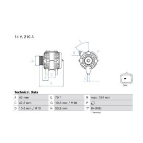 Köp Generator av BOSCH 0 986 085 570 till det låga priset 4484,83 kr