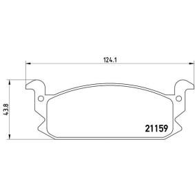 Compre Pastilhas de travão da BREMBO P 16 004 a um preço baixo por 45,17 €