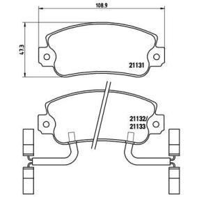 Köp Bromsbelägg av BREMBO P 23 031 till det låga priset 1517,92 kr