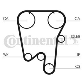 Achetez des Kit de distribution + pompe à eau CONTITECH CT855WP1 à prix pour 325,87 €
