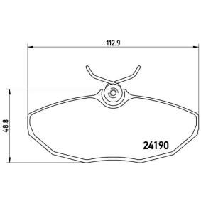 Köp Bromsbelägg av BREMBO P 36 015 till det låga priset 484,67 kr