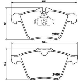Köp Bromsbelägg av BREMBO P 36 019 till det låga priset 870,09 kr