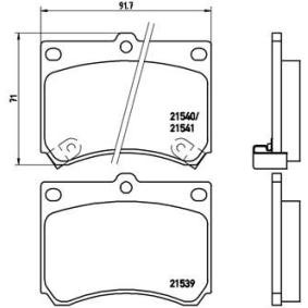Köp Bromsbelägg av BREMBO P 49 011 till det låga priset 306,20 kr