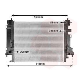 Achetez des Radiateur du moteur VAN WEZEL 43012704 à prix pour 122,43 €