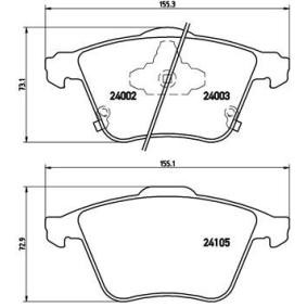 Köp Bromsbelägg av BREMBO P 49 038 till det låga priset 774,43 kr