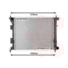 Achetez des Radiateur du moteur VAN WEZEL 82012701 à prix pour 183,00 €