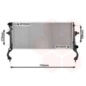Achetez des Radiateur du moteur VAN WEZEL 82012734 à prix pour 163,32 €