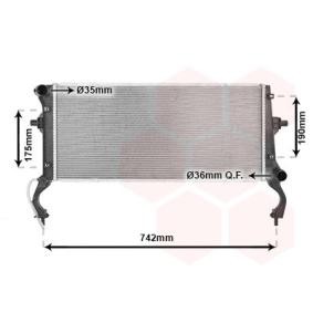 Achetez des Radiateur du moteur VAN WEZEL 82012735 à prix pour 230,79 €