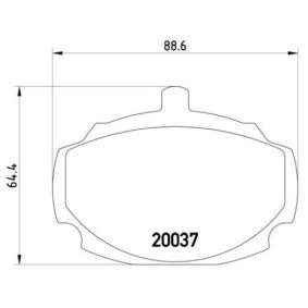 Køb Bremseklodser af BREMBO P 52 001 til den lave pris 305,21 DKK