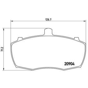 Köp Bromsbelägg av BREMBO P 52 012 till det låga priset 332,26 kr