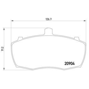 Comprar Juego de pastillas de freno de BREMBO P 52 013 a bajo precio de 51,82 €