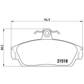 Köp Bromsbelägg av BREMBO P 52 015 till det låga priset 415,15 kr