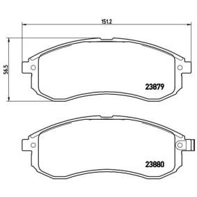 Köp Bromsbelägg av BREMBO P 54 033 till det låga priset 414,20 kr