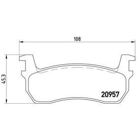 Köp Bromsbelägg av BREMBO P 56 013 till det låga priset 446,77 kr