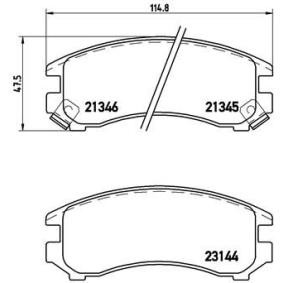 Köp Bromsbelägg av BREMBO P 56 018 till det låga priset 277,55 kr