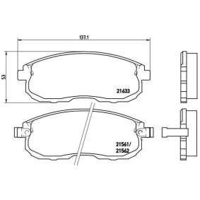 Köp Bromsbelägg av BREMBO P 56 021 till det låga priset 344,42 kr