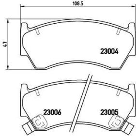 Köp Bromsbelägg av BREMBO P 56 033 till det låga priset 324,13 kr