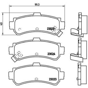 Köp Bromsbelägg av BREMBO P 56 035 till det låga priset 328,96 kr