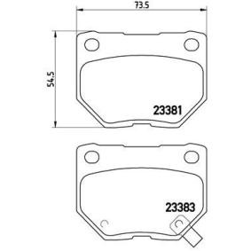 Köp Bromsbelägg av BREMBO P 56 054 till det låga priset 510,17 kr