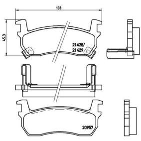 Köp Bromsbelägg av BREMBO P 56 057 till det låga priset 493,82 kr